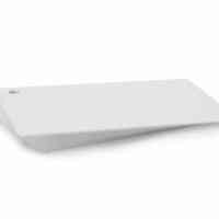 Blank White Plastic Cards 760 Micron with Round Hole Punch – Pack of 100