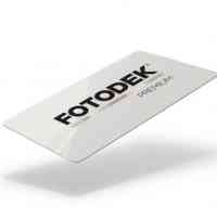 Fotodek Blank White Plastic Cards - Pack of 100