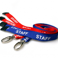 Total-Eco Staff and Visitor Printed Lanyard Multipack - Pack of 100