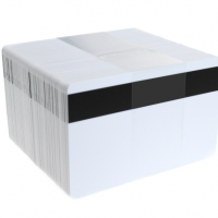 Blank White Plastic Cards with HiCo Magnetic Stripe - Pack of 100