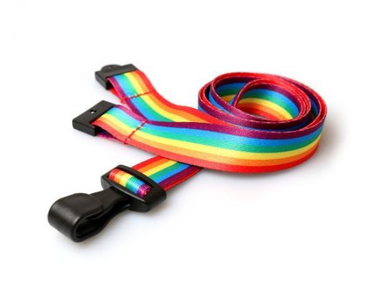 Rainbow Lanyard Plastic Hook 15mm